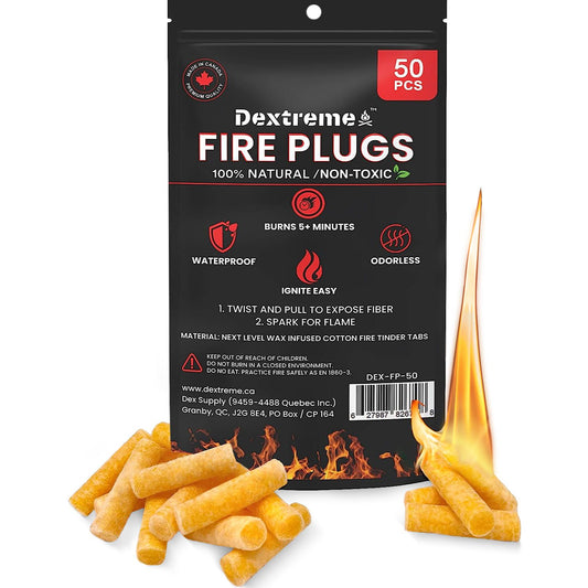 Dextreme Fire Plugs Fire Starting Tinder