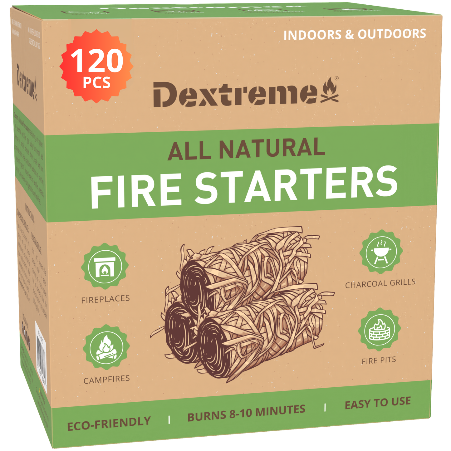 Dextreme All Natural Fire Starters Rolls