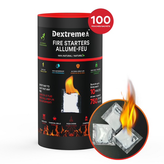 Dextreme Waterproof Fire Starter Pouch 100 Pcs