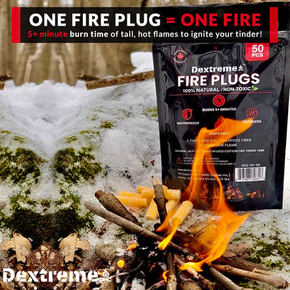 Dextreme Fire Plugs Fire Starting Tinder