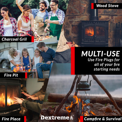 Dextreme Fire Plugs Fire Starting Tinder